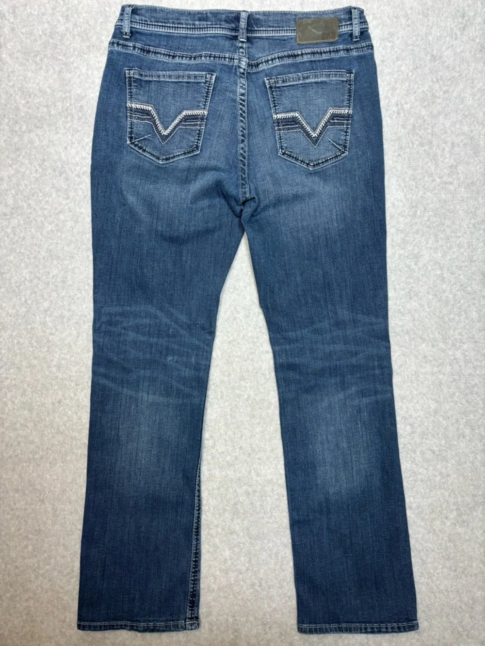 BKE Derek Stretch Relaxed Fit Bootcut Denim Jeans-Barrette Wash-Men Size 34x34